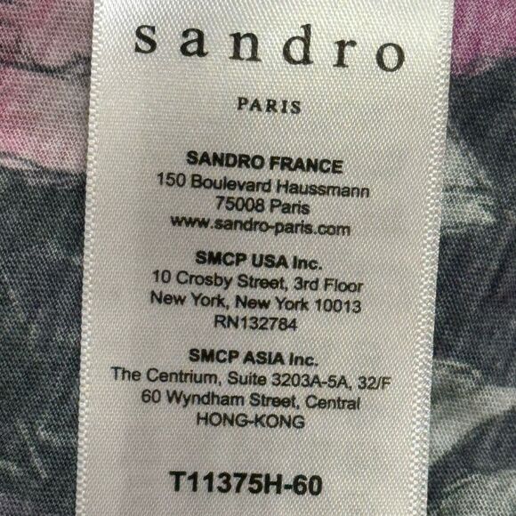 SANDRO PARIS FLORAL T-SHIRT - Picture 8 of 9